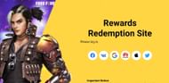There are six login options on the Rewards Redemption Site of the game (Image via Garena)
